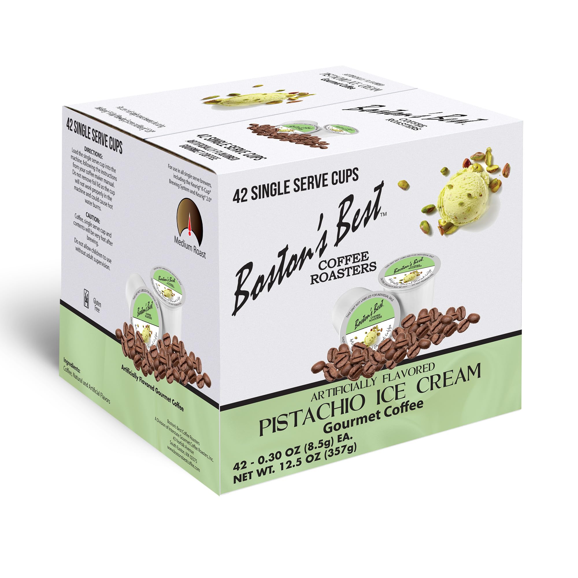 Amazon.com: Boston's Best - Pistachio Ice Cream Flavored Coffee